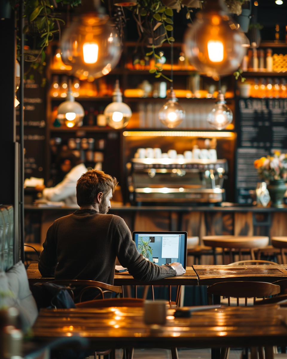chattanooga website designers in a coffee shop